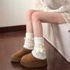 1 Pair Stretchy Fit Women's Leg Warmer Thickened Knit Knit Leg Sleeve  Jk Uniform Lolita Outfit
