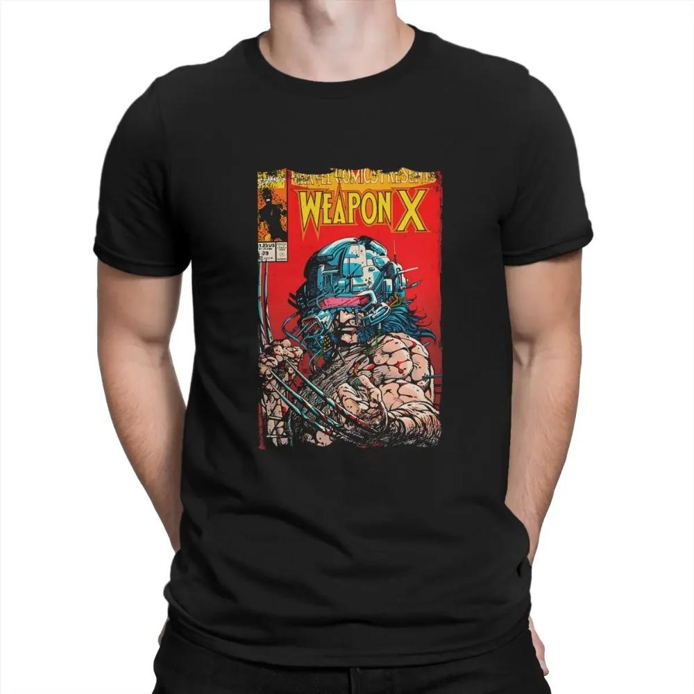 Men's T-Shirts Vintage Cover Funny Tees Short Sleeve Deadpool And Wolverine T Shirts Round Neck Clothes Summer
