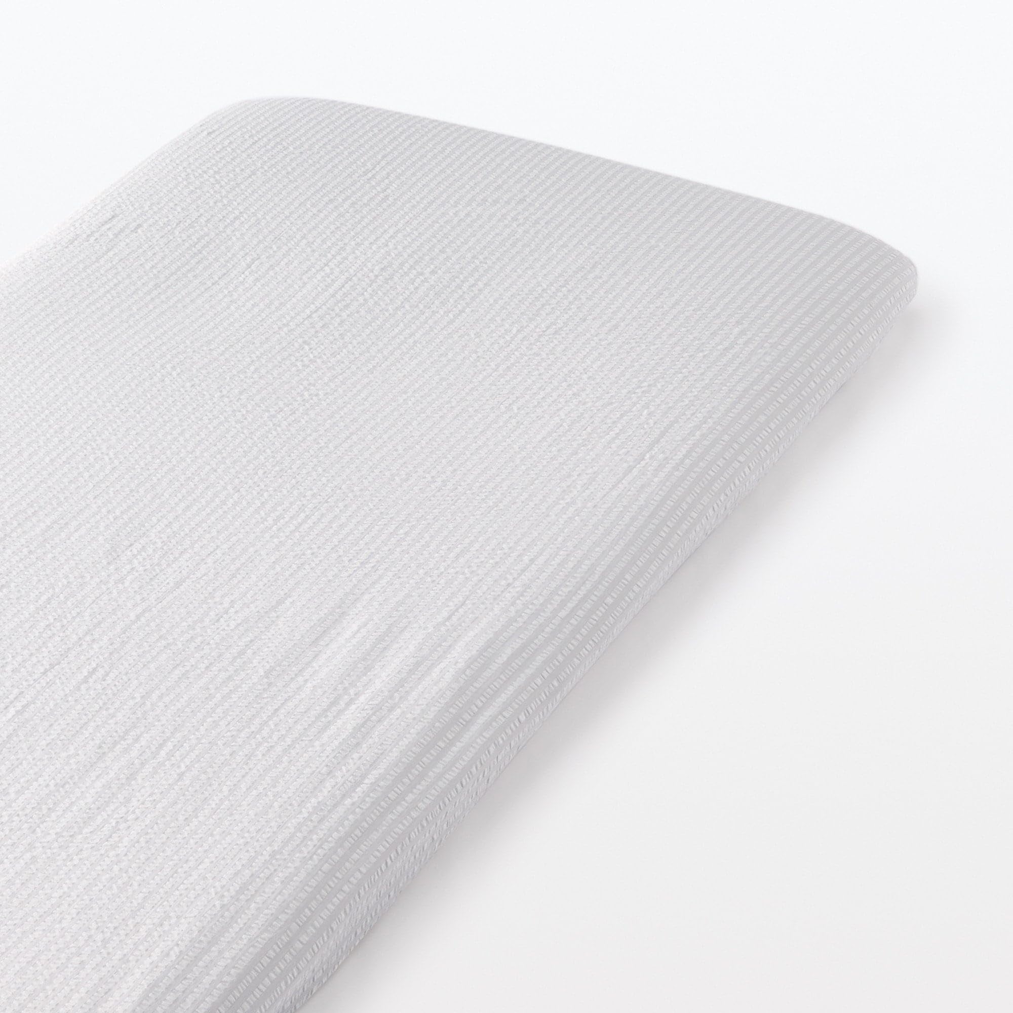 

MUJI Хлопковая простыня для футона с плетением «футбол» с неглубоким карманом для продукта 76400608 (Односпальный размер, Простыня) 100x200x3-10см Футоны, Серый, Количество серый