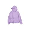 Solid Color Zippered Fitted Hooded Sun Protection Jacket Women Jackets Lilac 457546-71