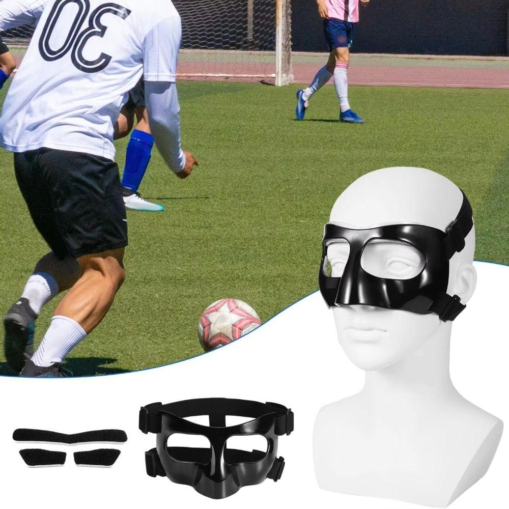 Black Basketball Adults Mask Elastic Strap Face Nose Protector Basketball Nose Guard  Basketball