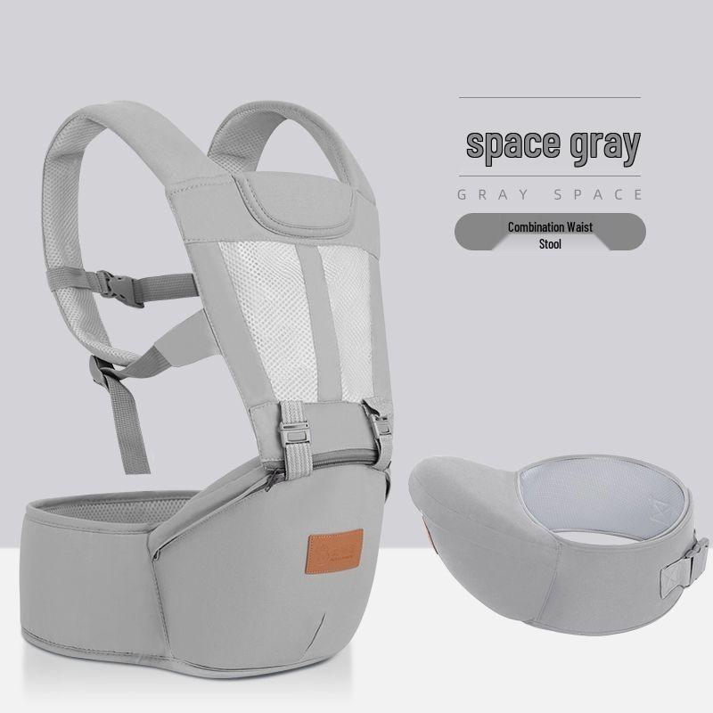 Lightweight Baby Carrier Waist Stool - Multifunctional, All-Season, Front & Back Use for On-the-Go.