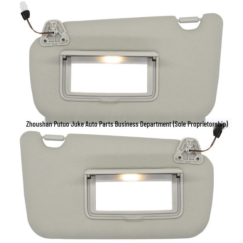 Compatible Grey Sun Visor with Wire for 2013-2019 Nissan Sentra, Part No. 96400-3SG8A