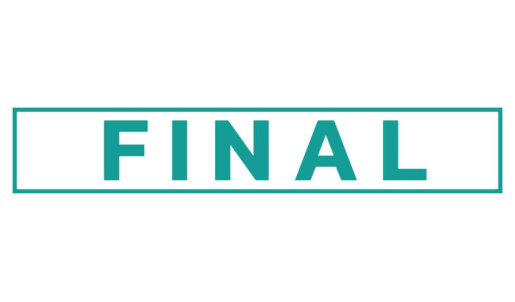 Printtoo Final Self Inking Rubber Stamp Pre-Inked Office Stamp- Home Office Business Stationery, Black- 42 x 9