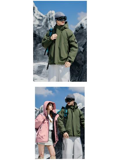 Men's Trendy Thickened Windproof Puffer Jacket – Warm Graphene Cotton Winter Coat