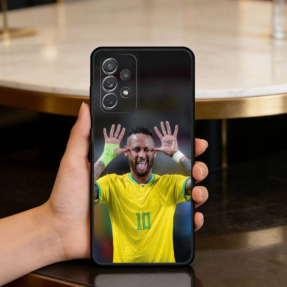 Football For N-NeYmAR-R 10 Phone Case For Samsung Galaxy A73,A72,A71,A70,A53,A52,A51,Soft Silicone Black Cover