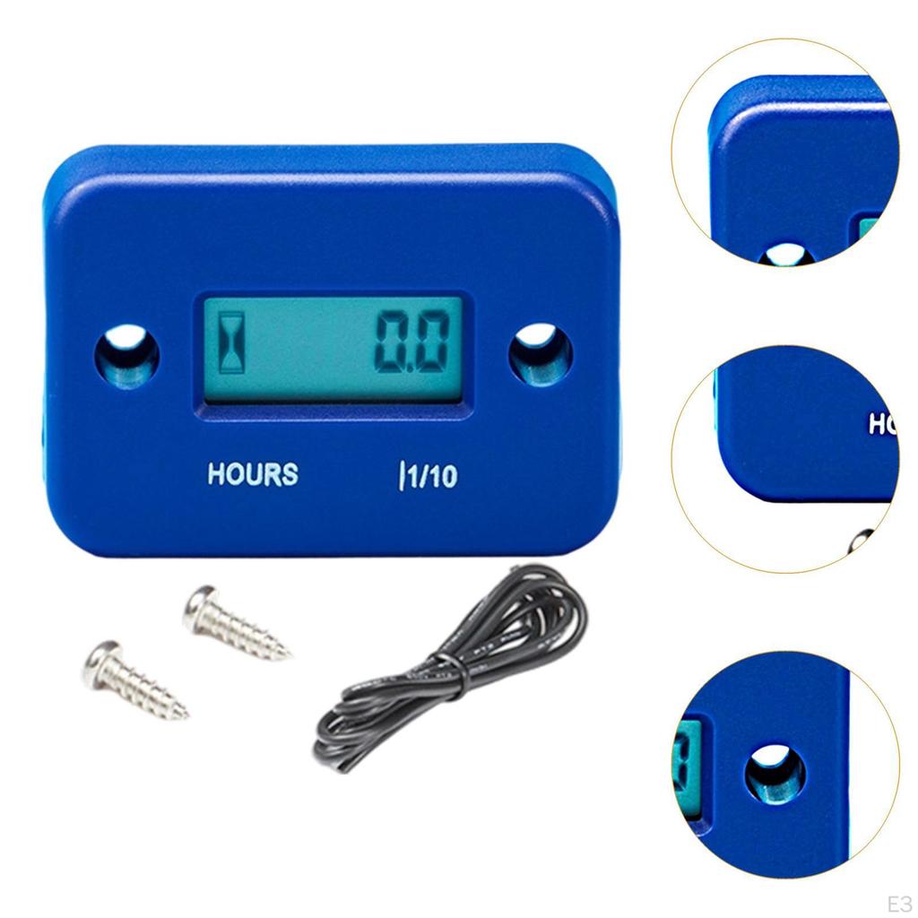 Inductive Hour Meter for , Lightweight, Waterproof, Multifunctional, Tractor, Boat