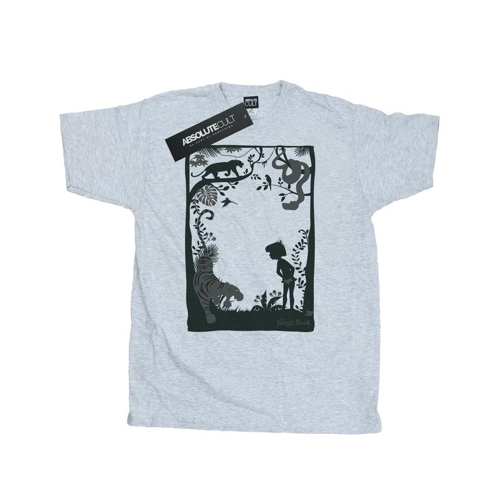 Disney Mens The Jungle Book Silhouette Poster T-Shirt