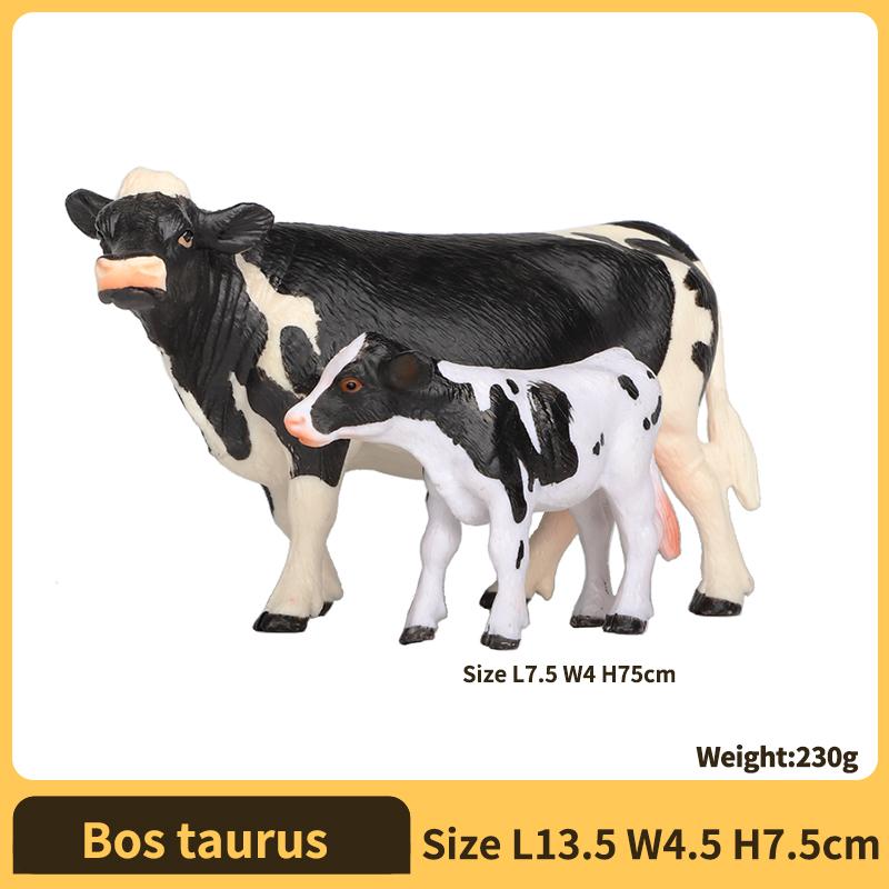 Realistic Cow Plaything Children-Friendly - Lifelike Simulation Bull Miniature, Learning-Enhancing Farm Animal Figure, Non-Toxic & Long-Lasting