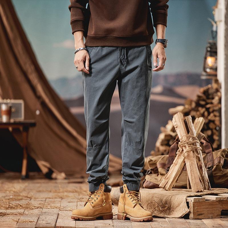 Overalls Casual Loose Men's Trousers Summer New Trendy Brand Men's High-end Pants Retro Leggings