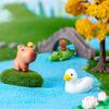 10pcs/Set Capybara Simulation Animals Model Mini Kapibare Action Figures Figurine Home Decoration Kids Gift Poseable Articulated Scale Detailed