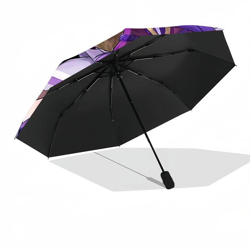 1pc Genshin Impact Beelzebul1 Umbrella, Sun Protection, And UV Shielding. It Has Eight Sturdy Ribs for Outdoor Use And Perfect Gift