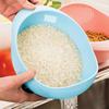 Fine Perforated Vegetable Basket Kitchen Rice Washing Basin Household Food Grade Plastic Drain Basket