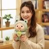 Kawaii Style Pig Doll Cute Cartoon Design Milk Tea Plush Toy Cartoon Pig Plush Toy  Kids Gift