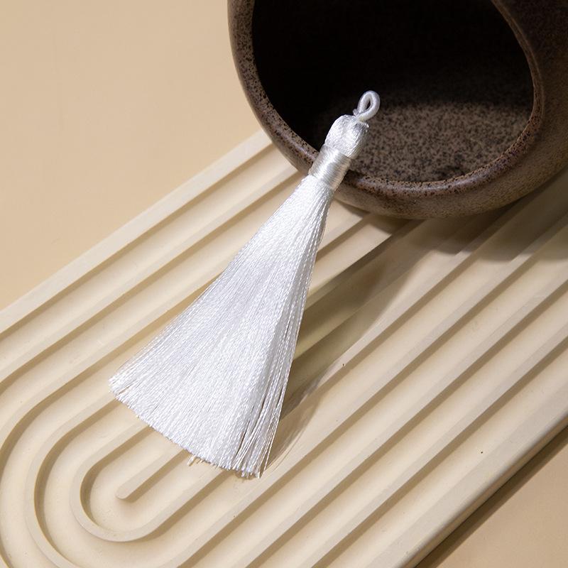 8Cm Pull Circle Fringed Ear Polyester Fringed Antique Hanging Ear Bookmark Sachet Jewelry Accessories Diy Small Pendant