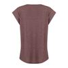 Women's Fashion Color Cap Sleeve V Neck Casual Loose Short Sleeve T-Shirt Top