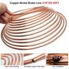 Ac29-25Ft 7.62M 3/16Inch OD Roll Tube Coil Brake Line Pipe Tube House Repair Kit With 16PCS Tube Nuts Double Flaring Tool