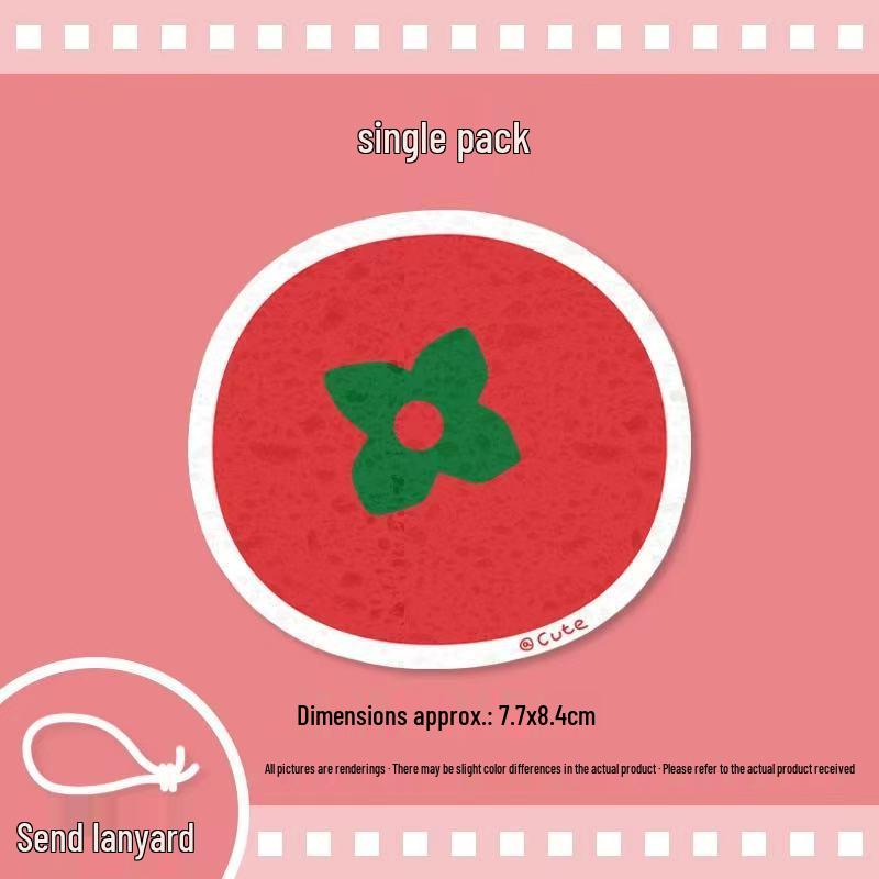 Thick Compressed Wood Pulp Dishwashing Sponge - Scrubber & Stain Removal Pad for Kitchen Cleaning