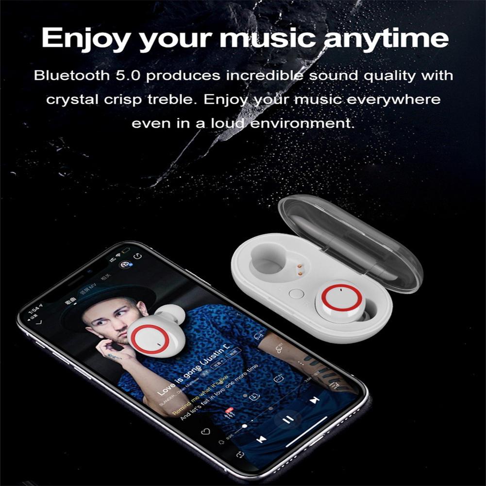 Y50 Wireless Earbuds IPX7 Waterproof Stereo Earphones Touch Control In Ear Headset For Sports Working Running Travelling