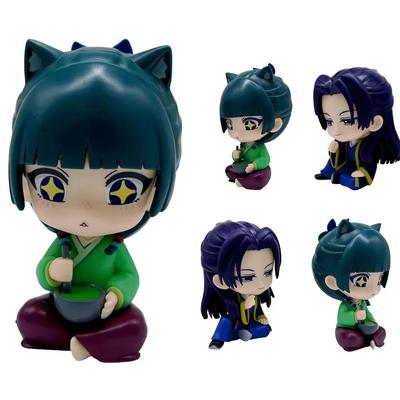 New 11CM The Apothecary Diaries Maomao Jinshi Mini Figure Anime Periphery Kawaii Sitting Toys Desktop Car Ornaments Model Gifts