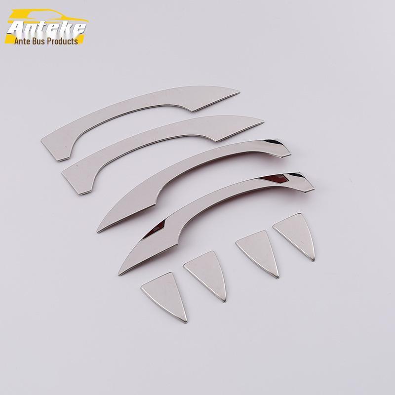 Naklejka dekoracyjna na klamkę drzwi samochodu ze stali nierdzewnej A6L, chroniąca przed zarysowaniami