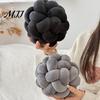 Stylish Creative Throw Pillow Knot Ball Pillow, Round Ball, Soft Knotted Cozy Support for Reading Decorative Cushion Sofa Couch, Modern Bedroom Living