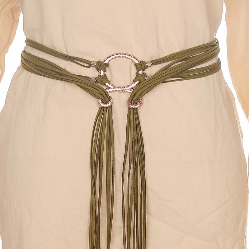 Ethnic Styles Rope Waist Belt With Knot Designs For Women Vintage Fashion Waist Accessory Waist Rope for Dress Sweater