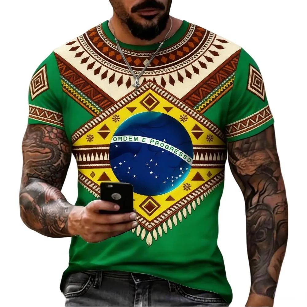 Fashion Versatile Top Casual Loose Men's Printed Short-sleeved T-shirt Comfortable Simple T-Shirts Men’s
