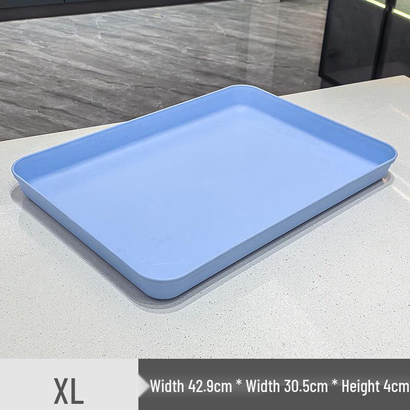 ZISIZ Nordic Blue Extra Large 3-Compartment Tray - 3-Pack