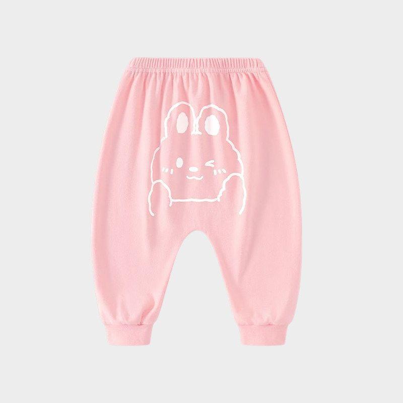 [Fleece-lined] Baby pants Fall and winter baby fart pants kids Heattech boys big pp pants autumn girl cotton pants