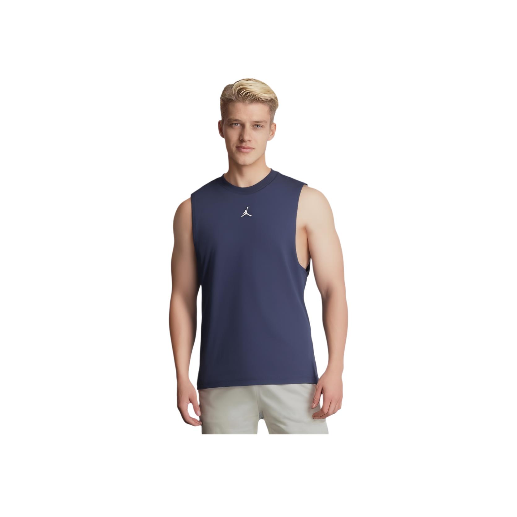 Jordan As M Jdf Sprt Sleeveless Top Fashionable Versatile Breathable Men tops Blue FN5857410 M