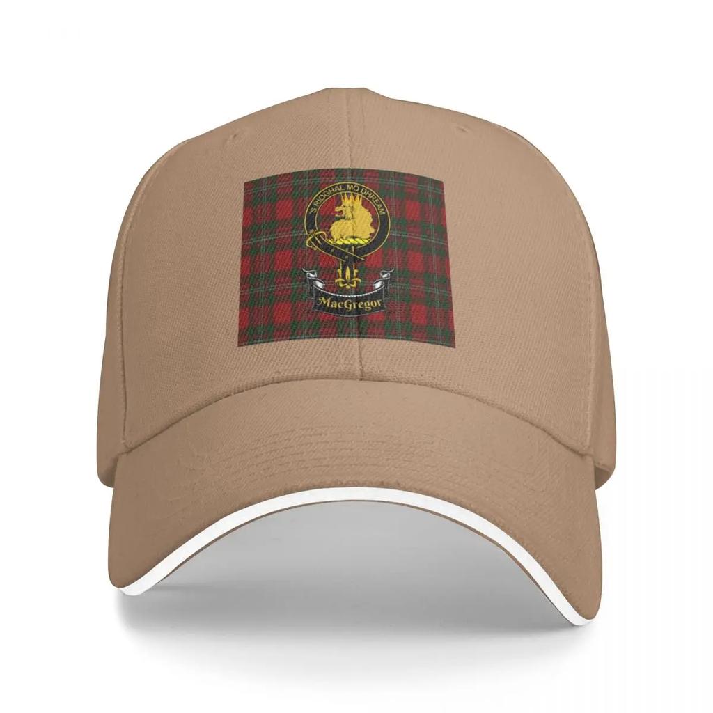 Scottish MacGregor Clan Tartan and Crest Products Baseball Cap Dad Hat Unisex Hat Women Unisexs