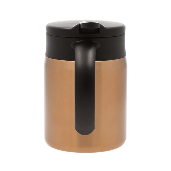 CB Japan QAHWA Coffee Insulated Pot, 600ml, Copper Gold, with Teflon-Coated Interior
