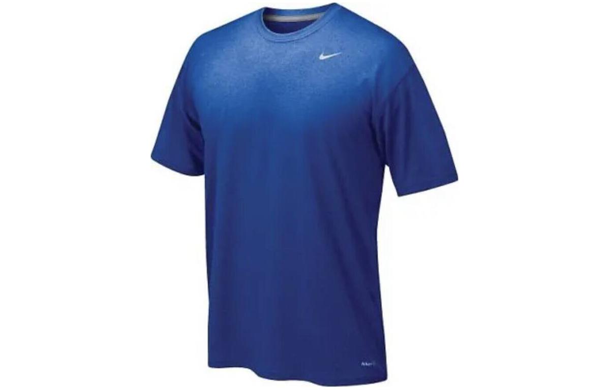 Nike T Shirts Men s Royal Blue Crew Neck Moderate Other 727982-493 L
