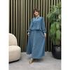 Western Style New Fashion Casual Stand Collar Long Sleeve Shirts Skirt Sets Shirt and Skirt Set