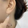 Simple Bead Wavy Earlines Small Short Earrings Temperament Chain Earrings New Style