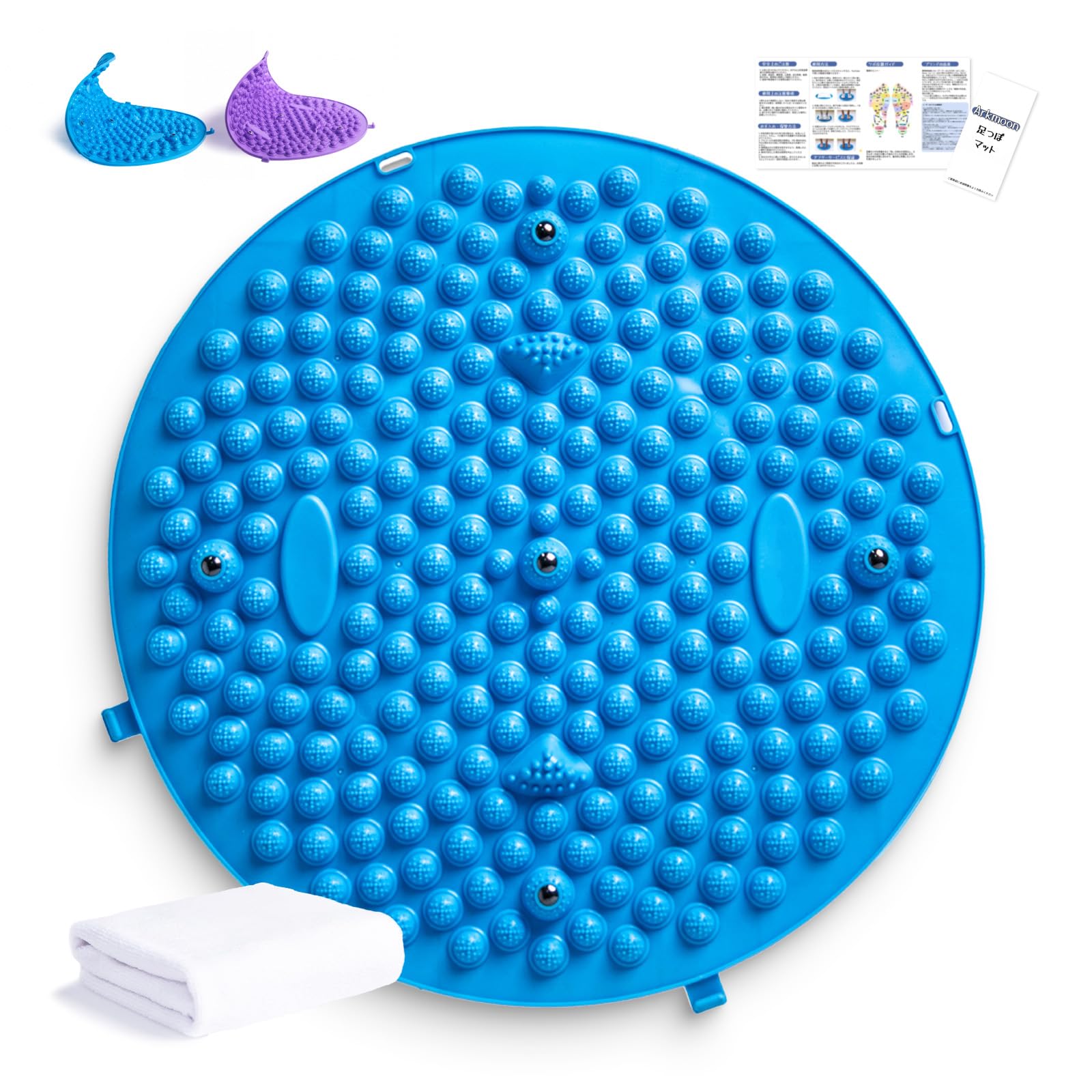 

Acupressure Pads Made with Premium 40cm Arkmoon Foot Reflexology Mat by Judo Massage Points 40cm Golden Popular Foot Foot Massager Acupressure синий