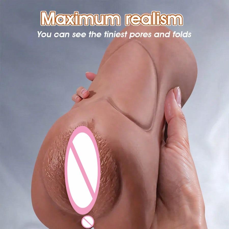 3 in 1 Pocket Pussy Masturbator für Männer Realistisch Texturierter Mund Vagina Und Enger Anus Blowjob für Mann Penisstimulation Sexspielzeug