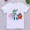 Summer T-shirt for Boys Cute Traffic Safety Truck Graphic Print Kids Clothes Kids Tshirt Hip Hop Girls T Shirt Tops Wholesale