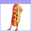 Fun And Vibrant Hot Dog Costume Jumpsuit For Halloween Stage Performances