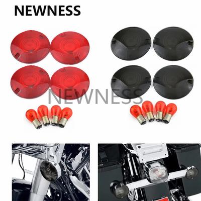 Turn Signal Light Lens Cover & Bulb for Harley Touring Road King Road King VRSC Motorcycle 1995-2006 Electra Glide Ultra Classic