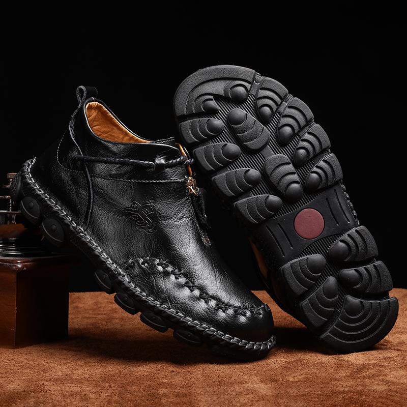 38-48 Boty z pravé kůže pro muže Běžné boty Boty z pravé kůže Oxfords Business Velká velikost