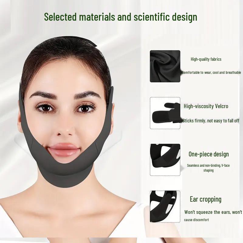Extra-Long V-Face Lifting & Firming Mask: Double Chin Slimming & Anti-Sagging Face Band