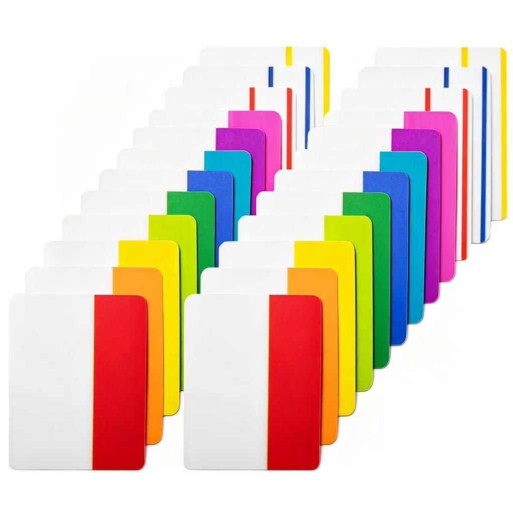 Reusable Waterproof Transparent Sticky Notes - Creative Fluorescent Index Tabs and Classification Labels
