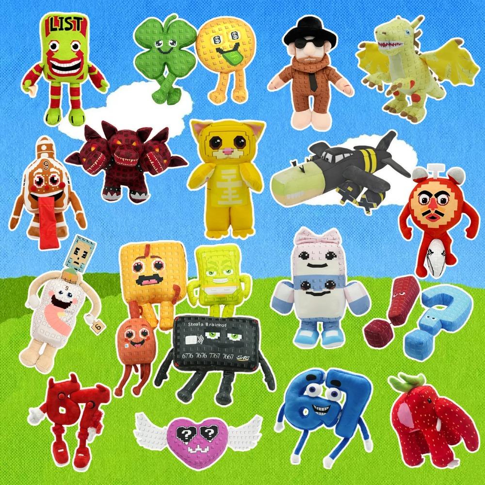 Neue Stealing Brainrot Plüschtiere Niedliche Fortunu Cashuru Plüschpuppe Lustige Katze Drache Plüschtier Spiel Stoffpuppe Geburtstagsgeschenk