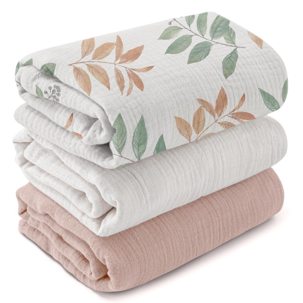 Newborn Muslin Swaddle: Soft, Breathable Blanket for Wrapping, Burping & Bathing - Perfect Baby Gift