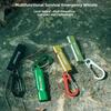 Portable High Decibel Whistle With Lanyard Double-tube Whistle  Emergency Equipment
