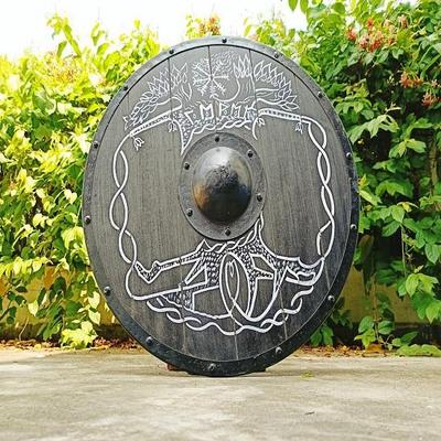 Halloween Wikinger Holz Baum des Lebens Schild Prop Cosplay mittelalterliche Rüstung LARP