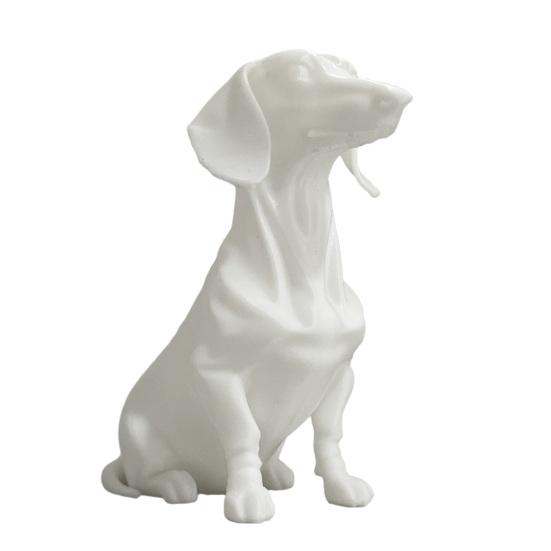 Dachshund Dog Statue 3D Printed Cute Dog Sculpture for Home Office Desk Shelf Decor Collectible Gift for Dog Lovers