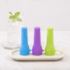 Striped Silicone Ice Stick Tray, Food Grade Narrow Ice Cube Mold for Bottles, Easy Release Ice Maker with Leakproof Lid